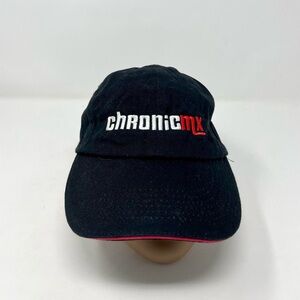 ChronicMX Black hat cap with red